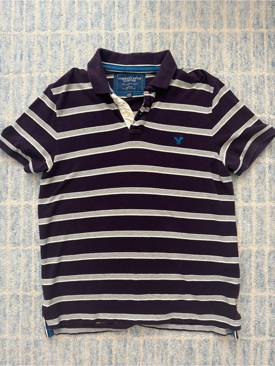 American Eagle Outfitters Other - American Eagle Outfitters Purple & White Striped Polo